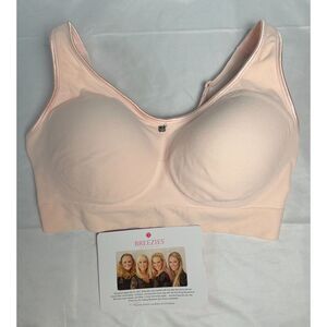 Breezies Seamless Comfort Wirefree Bra in Pink Dogwood , Size L
